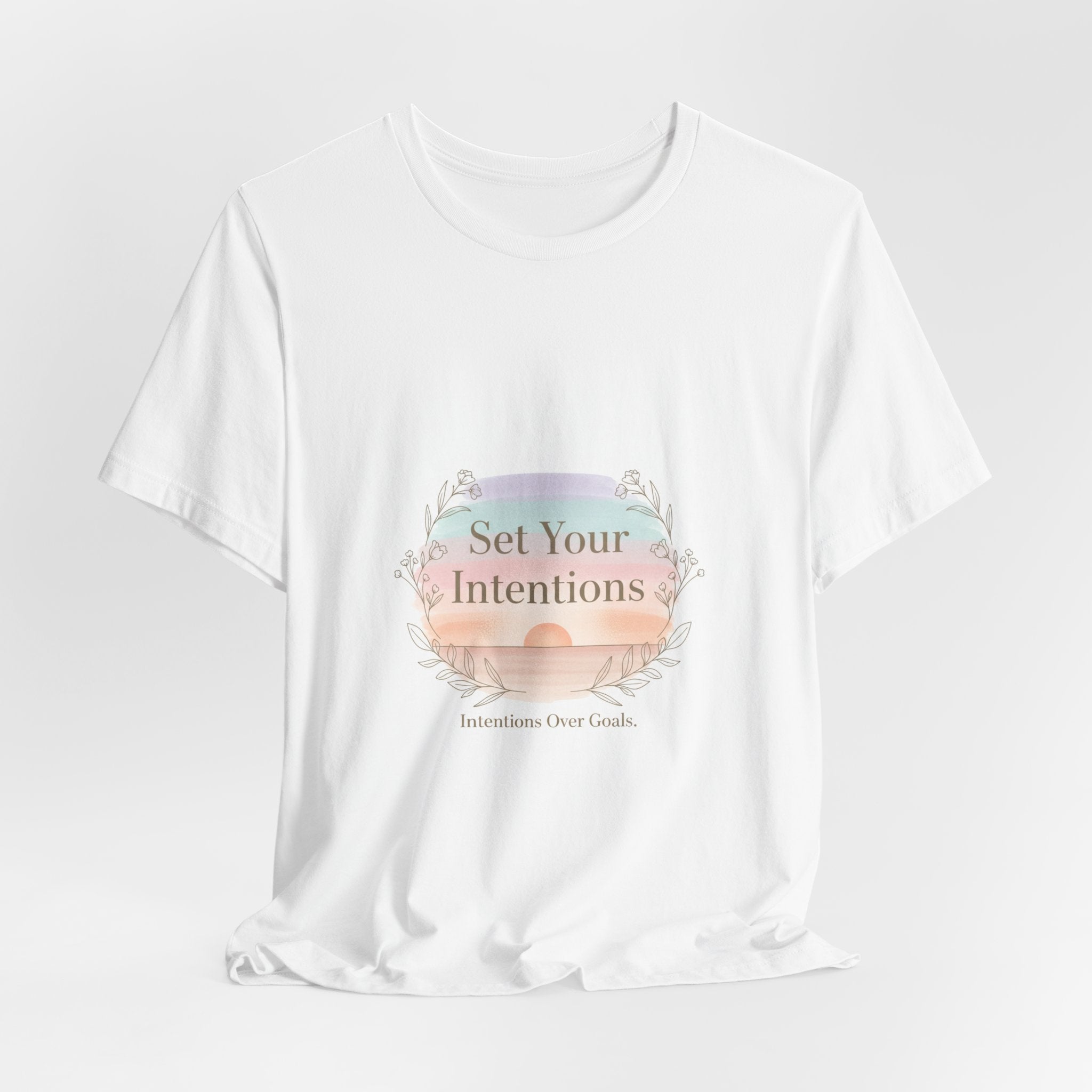 Set Your Intentions Tee | mindful intention shirt, gentle resolution