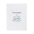 Focus Engaged Velveteen Blanket | Flow State, Productivity Decor