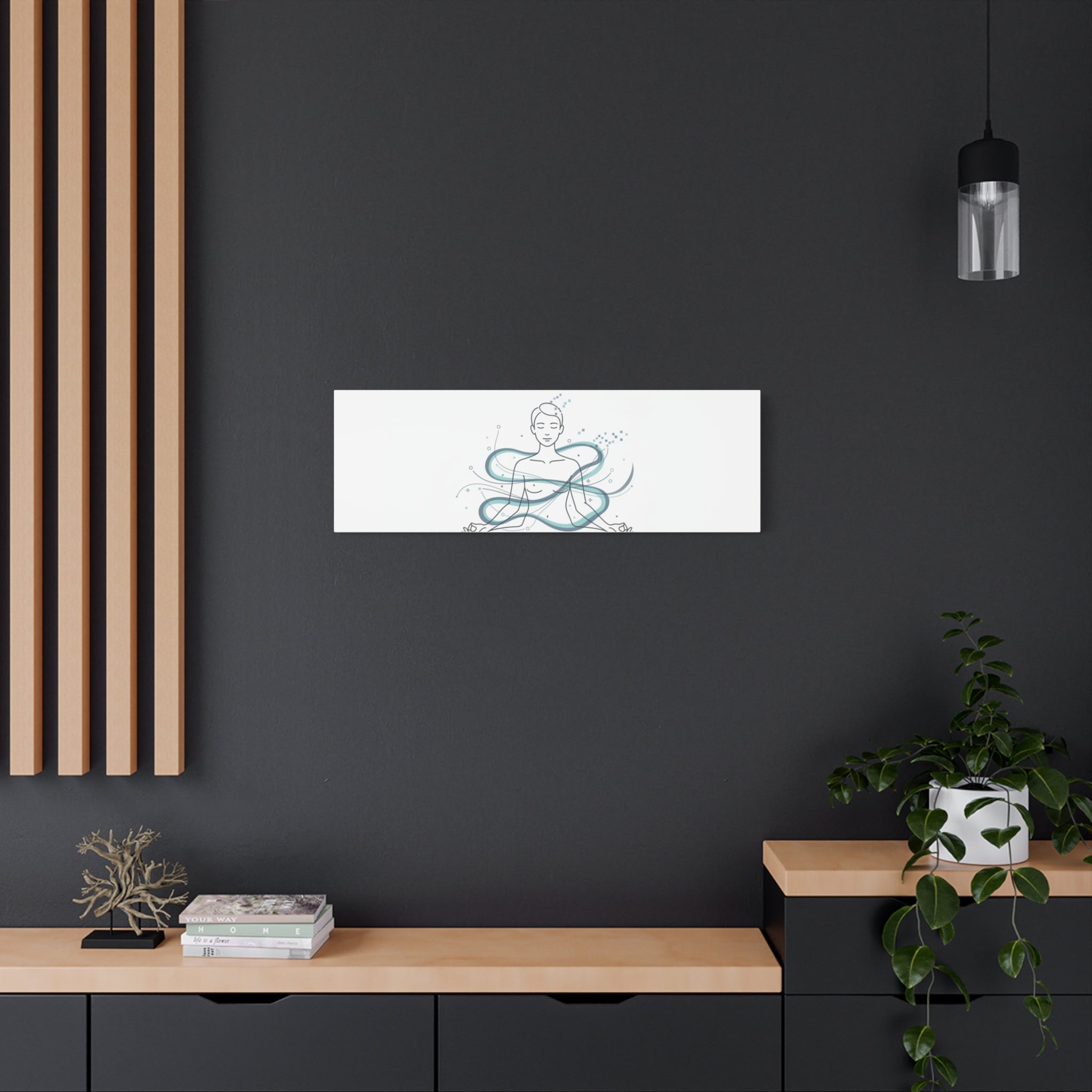 Focus Engaged Canvas, flow state poster | productivity art, ADHD merch