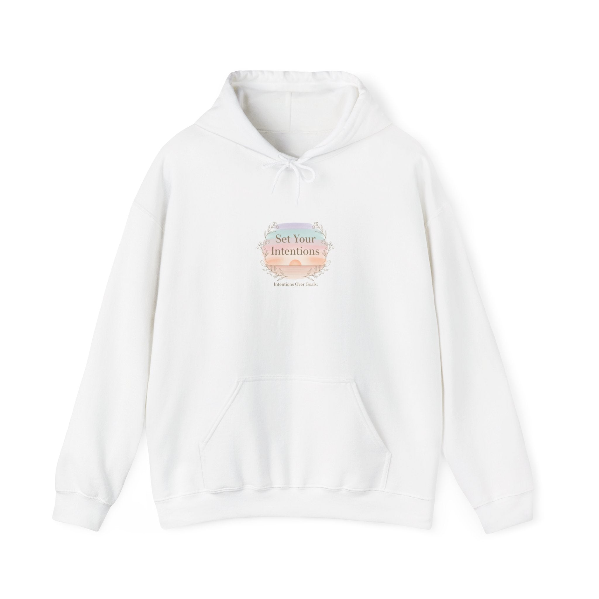 Gentle Intentions Hoodie | intention sticker, mindful goal shirt