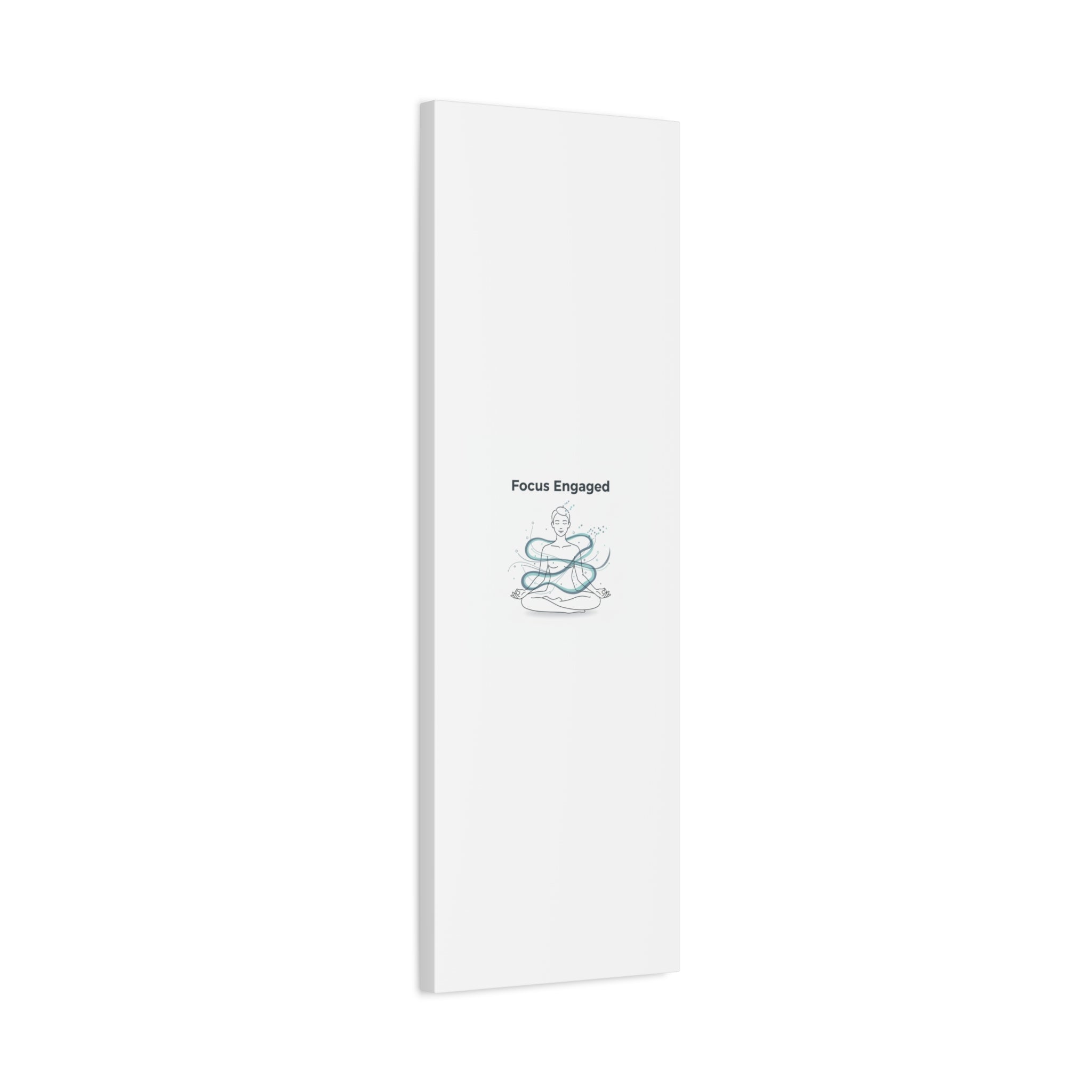 Focus Engaged Canvas, flow state poster | productivity art, ADHD merch