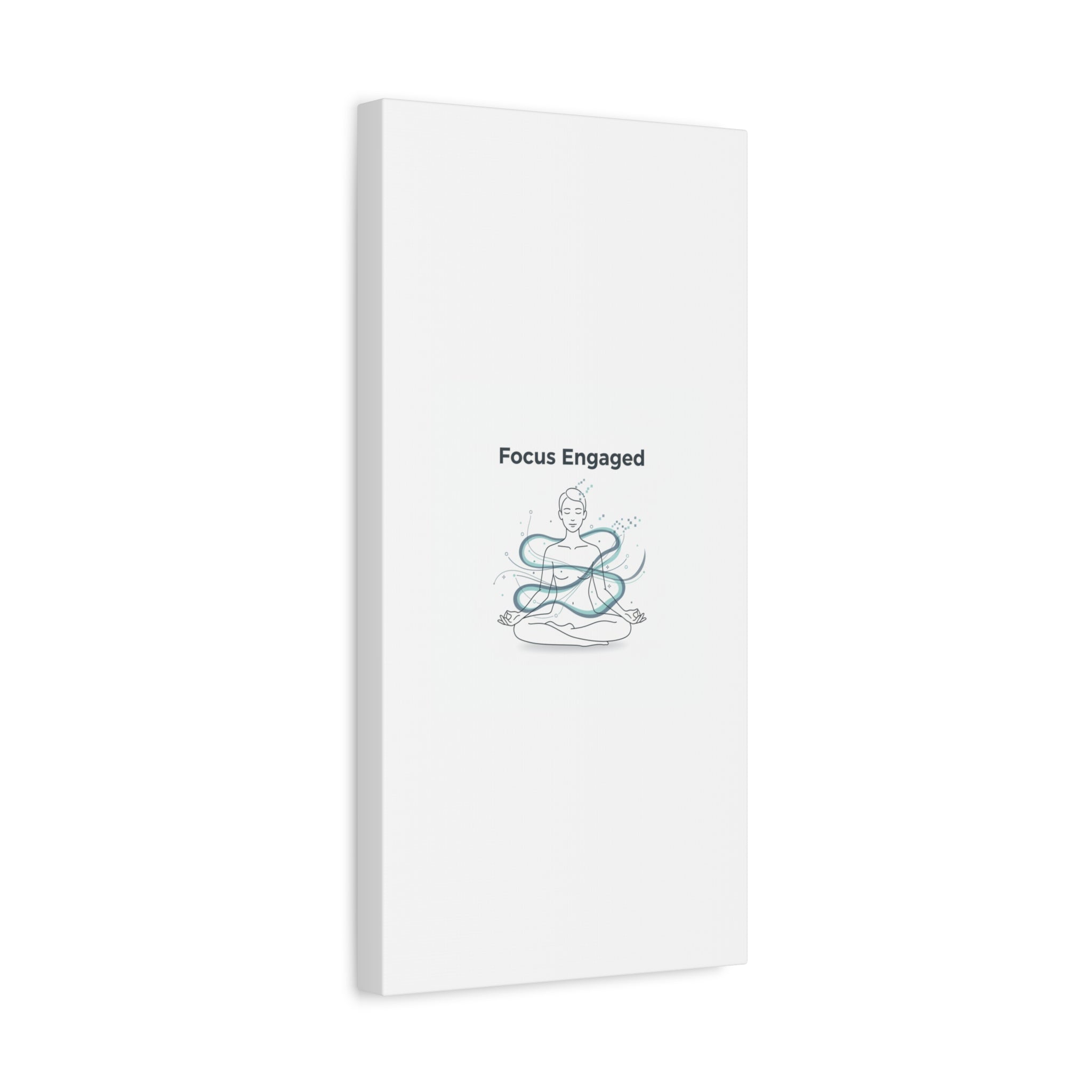 Focus Engaged Canvas, flow state poster | productivity art, ADHD merch