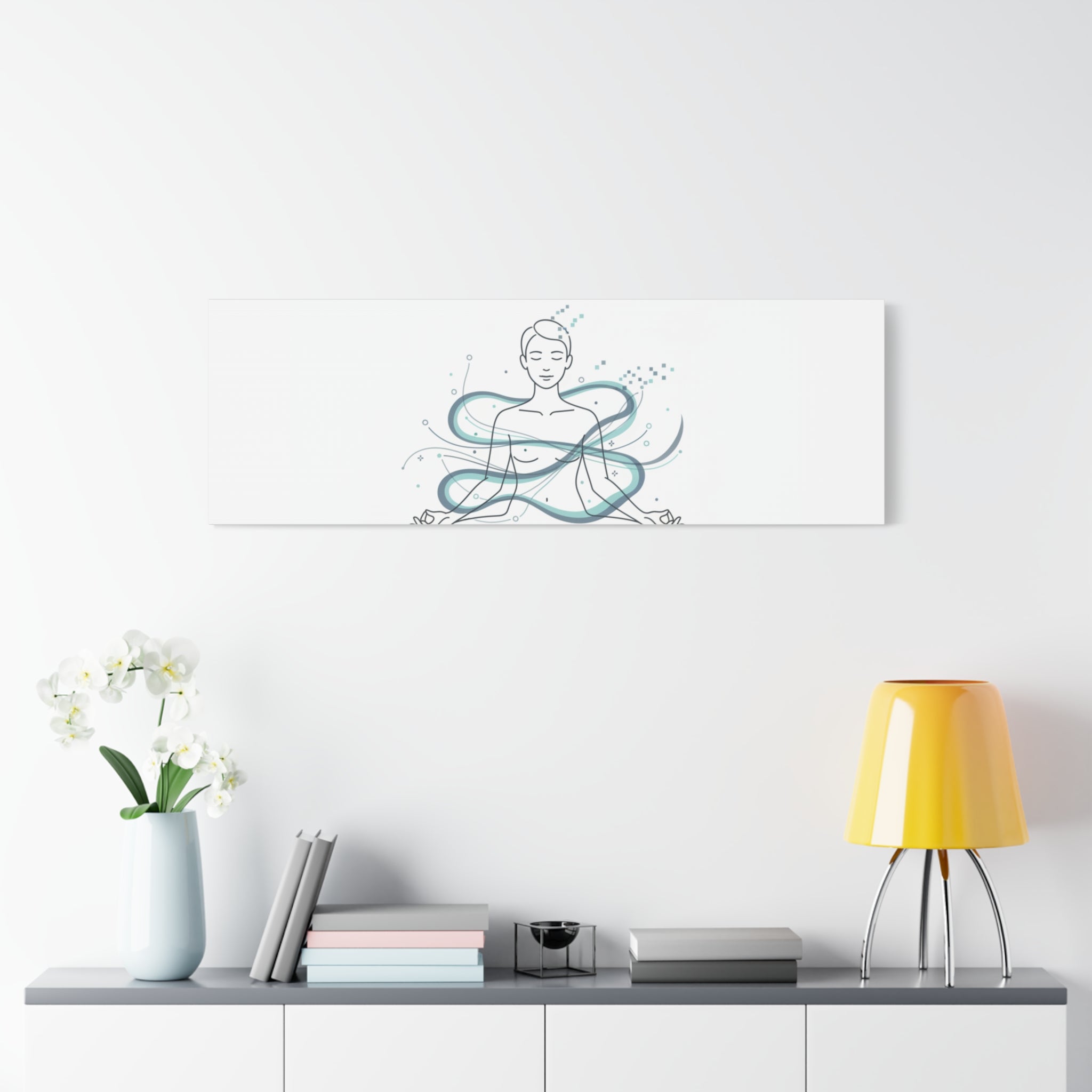 Focus Engaged Canvas, flow state poster | productivity art, ADHD merch