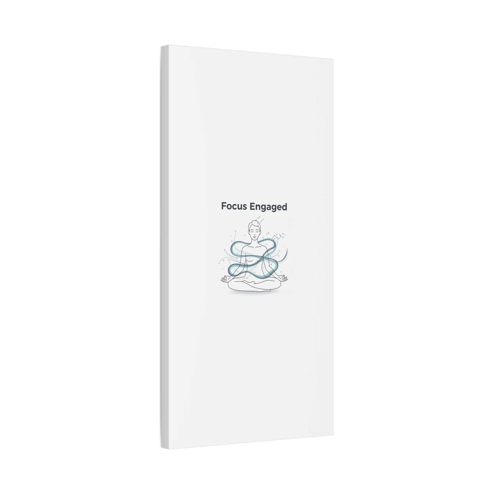 Focus Engaged Canvas, flow state poster | productivity art, ADHD merch