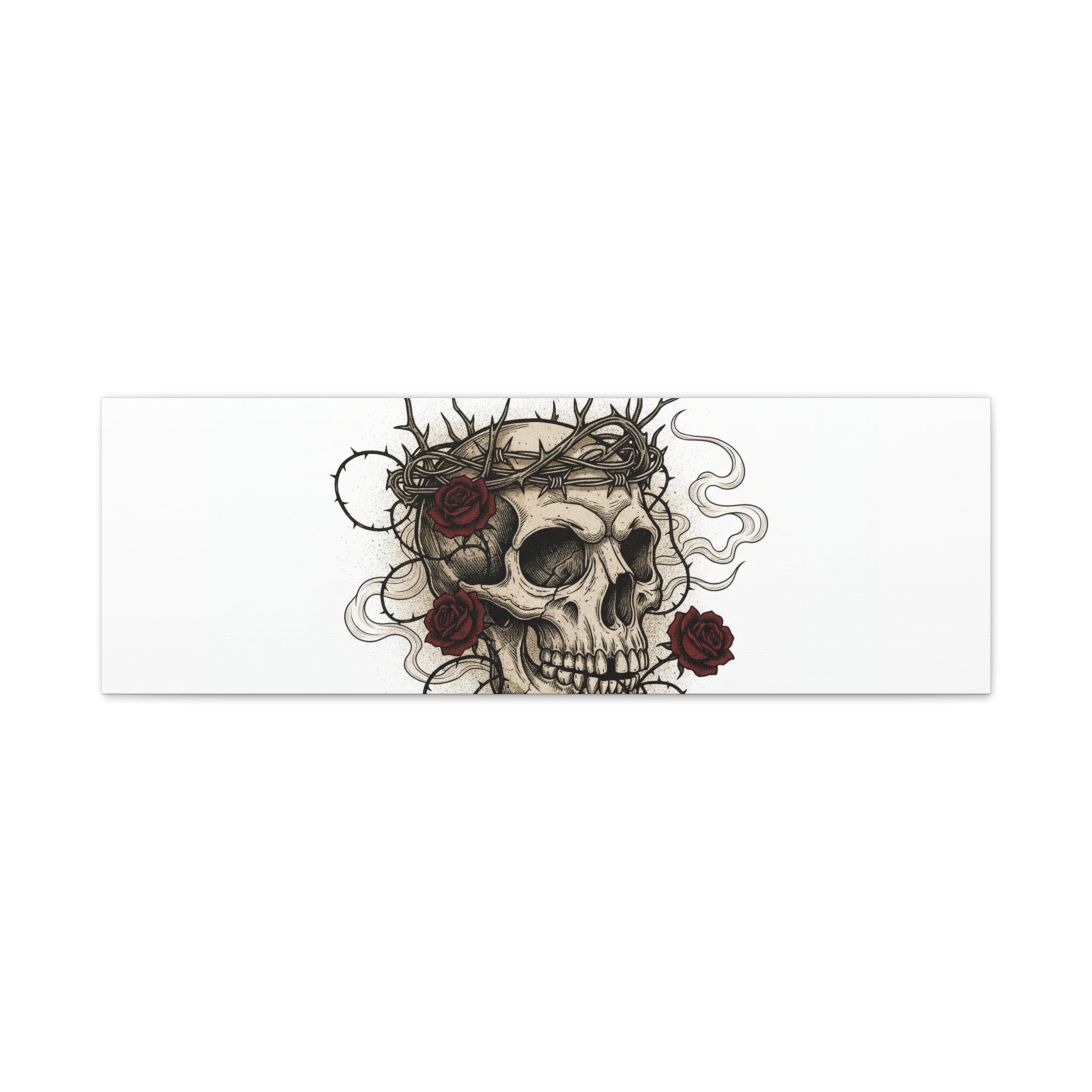 Vow of the Untamed Skull Canvas | western skull art, gothic Americana