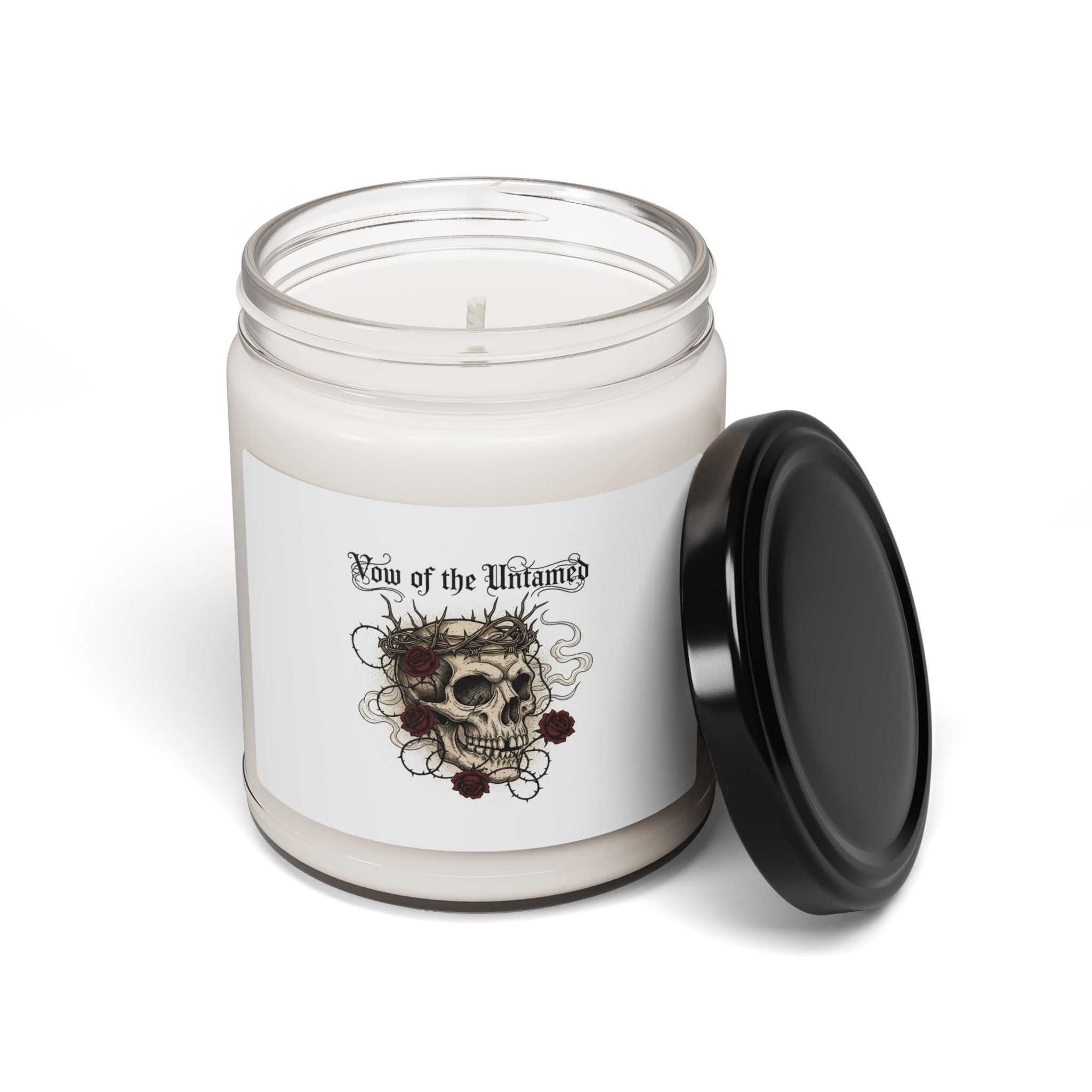Western Gothic Skull Candle, Scented Soy Candle | Gothic Americana, Desert Noir