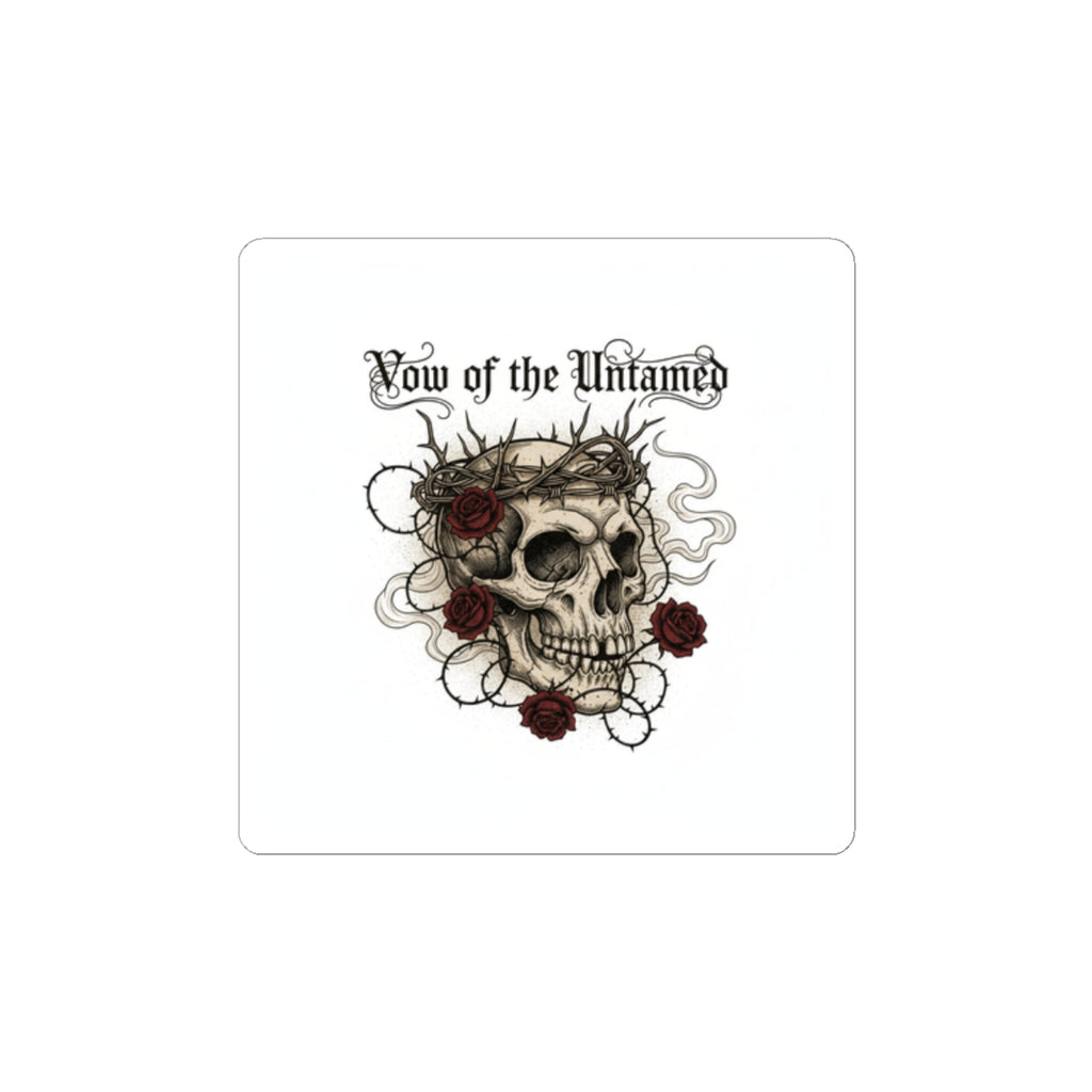 Western Skull & Roses Kiss-Cut Stickers | Western-Gothic, Gothic Americana