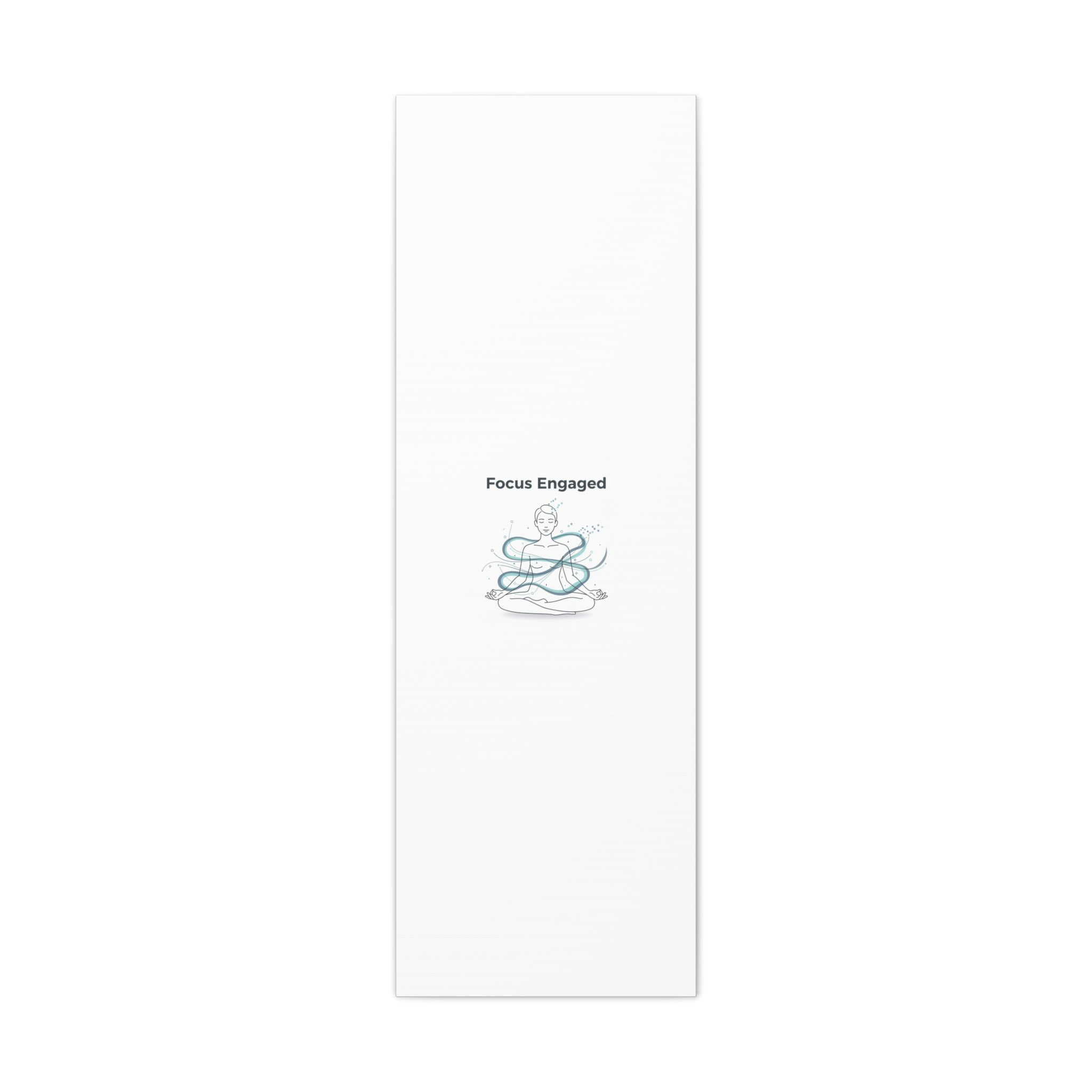 Focus Engaged Canvas, flow state poster | productivity art, ADHD merch