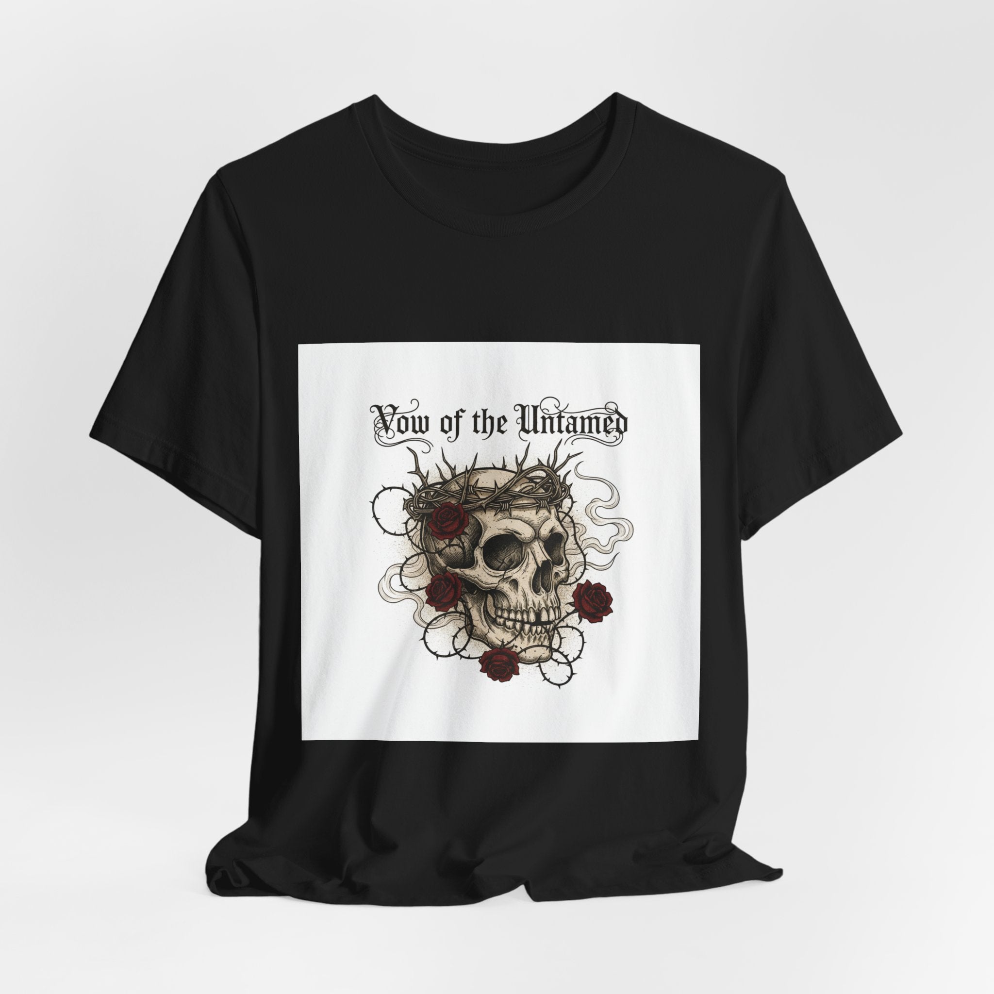 Row of the Untamed Skull Tee | western skull art, gothic Americana
