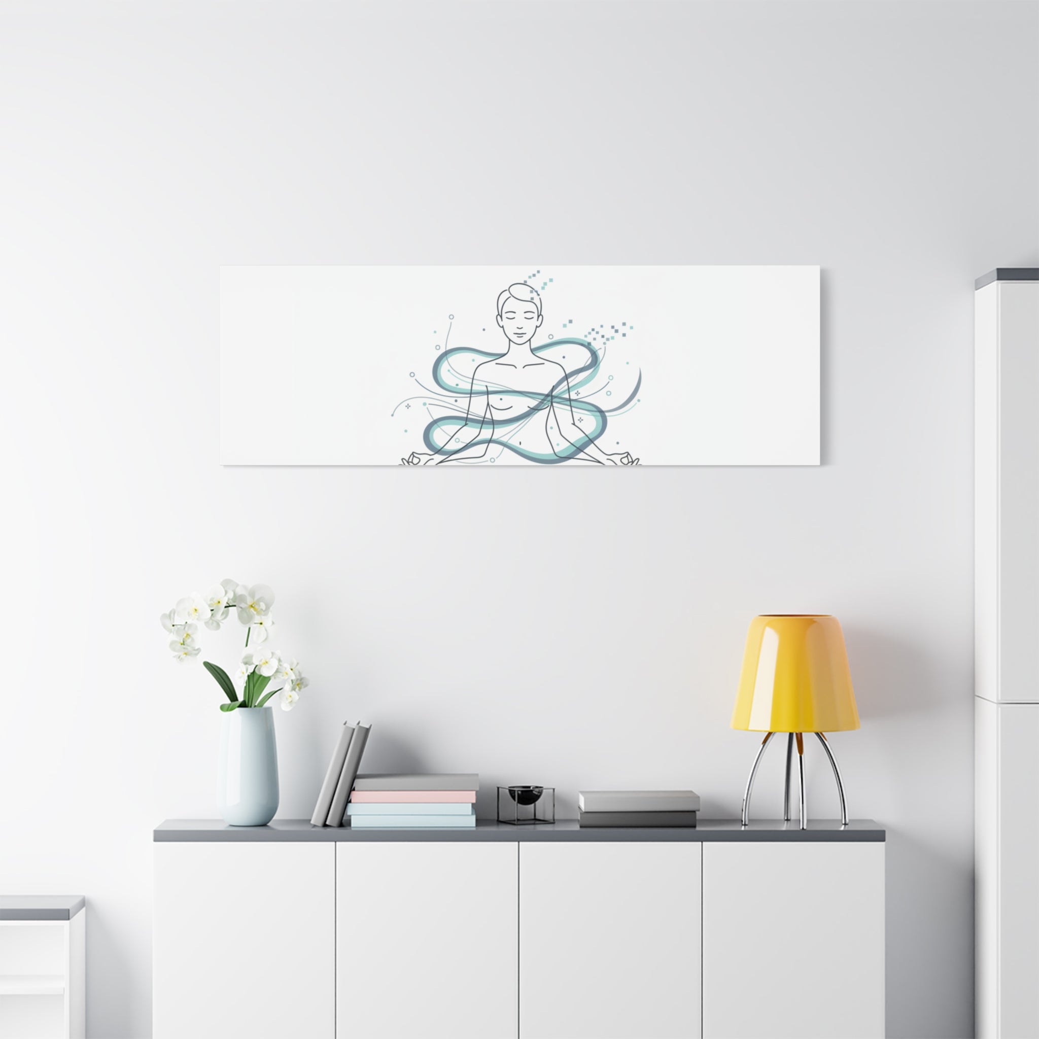 Focus Engaged Canvas, flow state poster | productivity art, ADHD merch