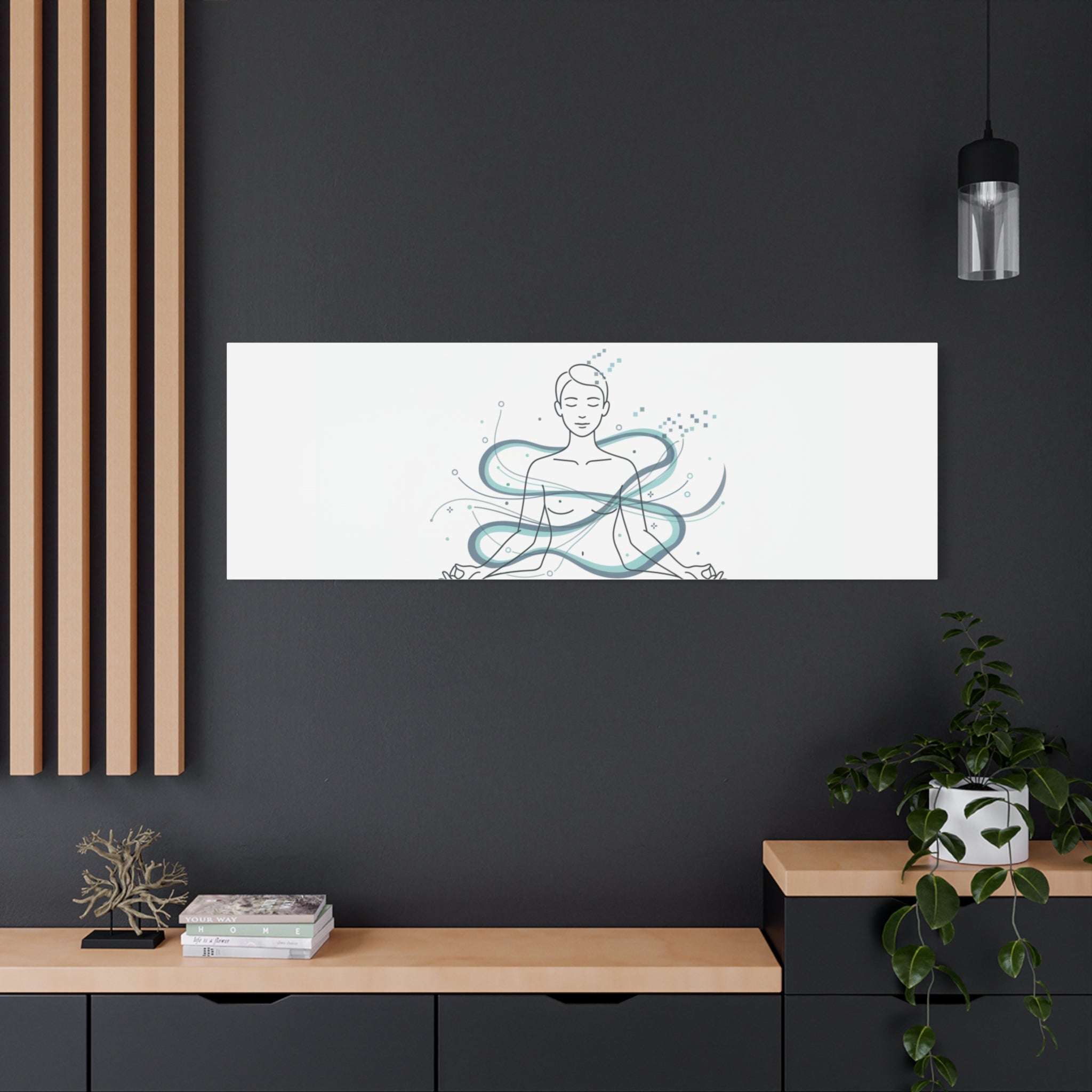 Focus Engaged Canvas, flow state poster | productivity art, ADHD merch