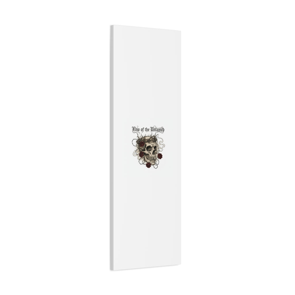 Vow of the Untamed Skull Canvas | western skull art, gothic Americana