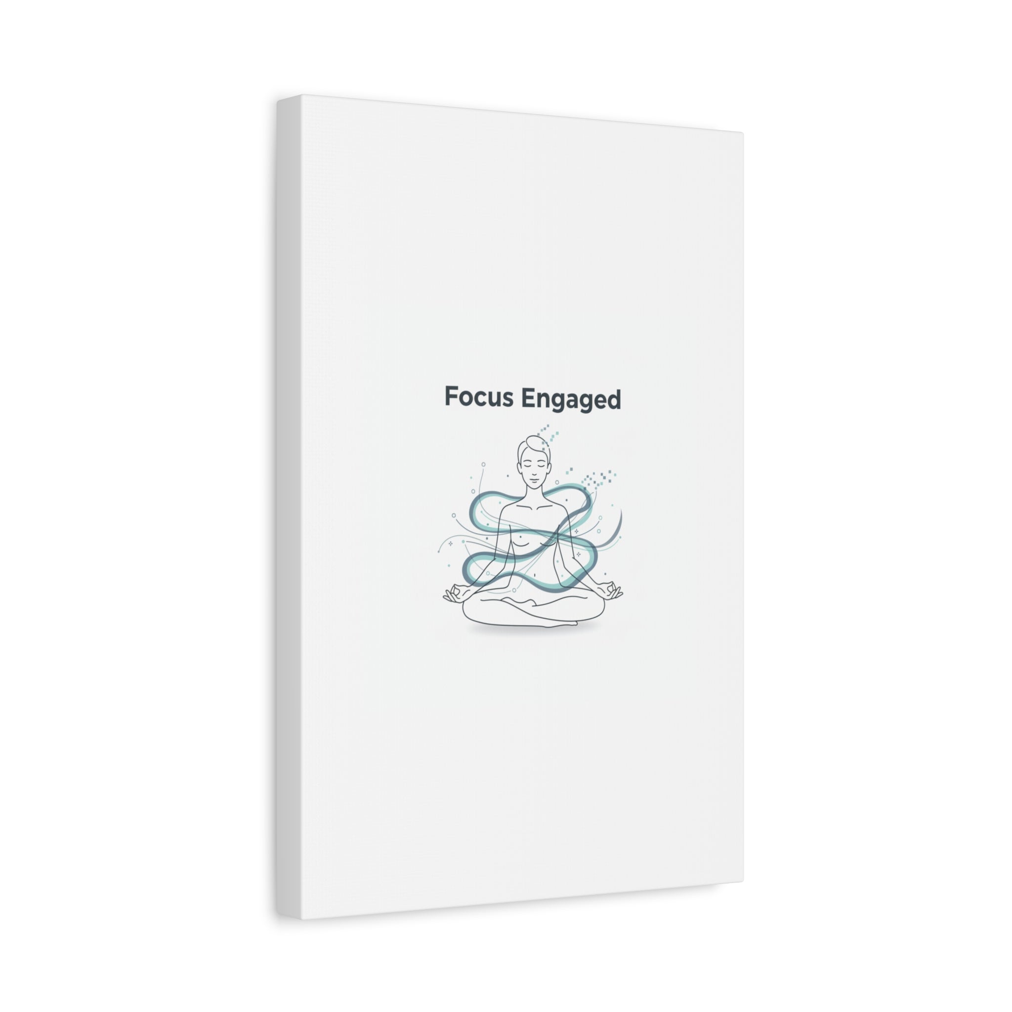 Focus Engaged Canvas, flow state poster | productivity art, ADHD merch
