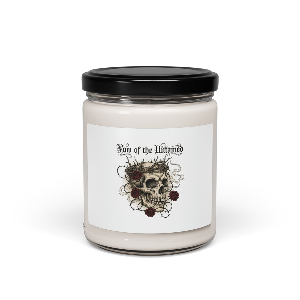 Western Gothic Skull Candle, Scented Soy Candle | Gothic Americana, Desert Noir