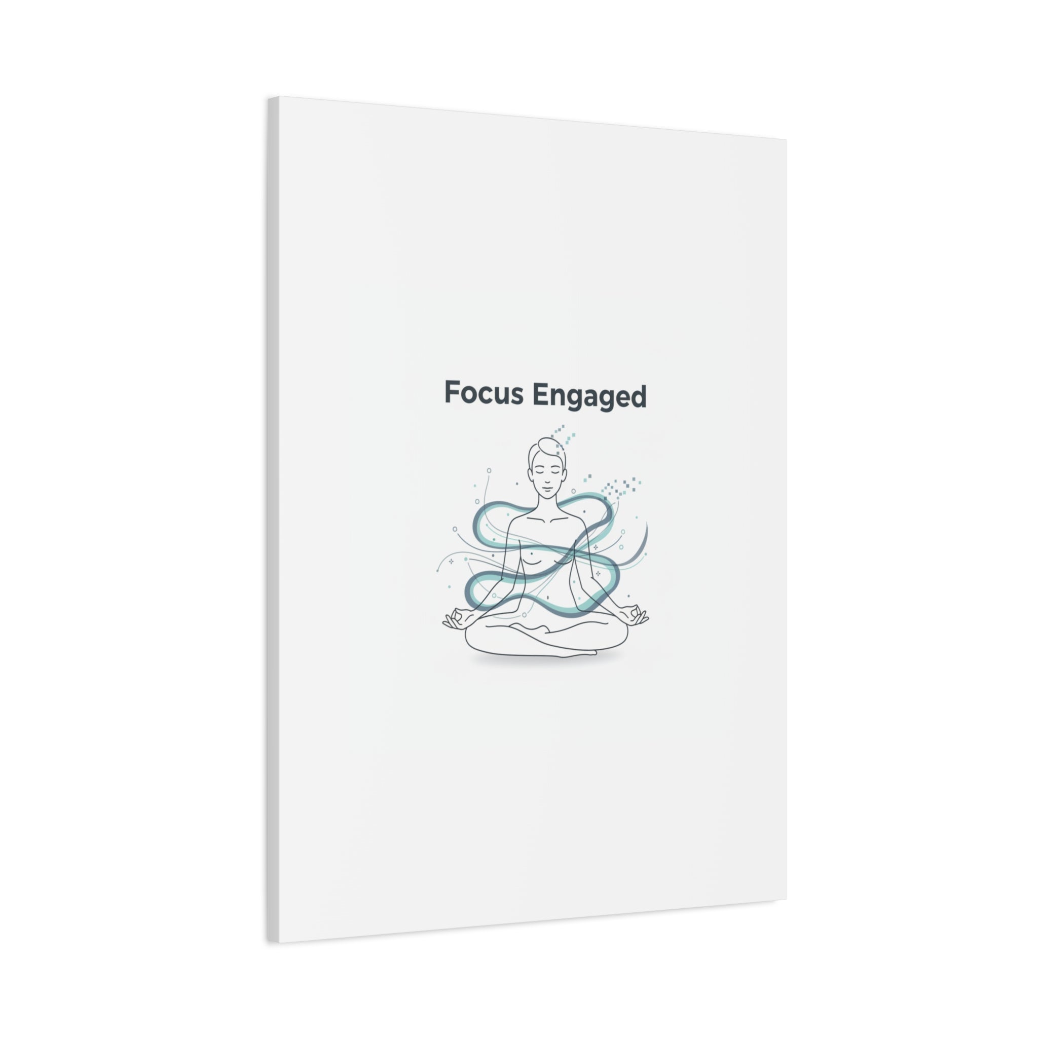 Focus Engaged Canvas, flow state poster | productivity art, ADHD merch