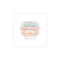 Set Your Intentions Kiss-Cut Sticker | intention sticker, mindful wellness