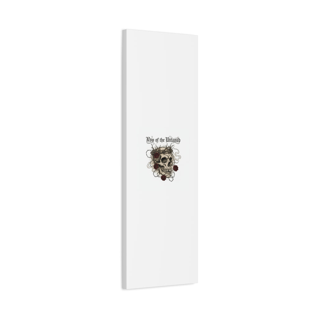 Vow of the Untamed Skull Canvas | western skull art, gothic Americana