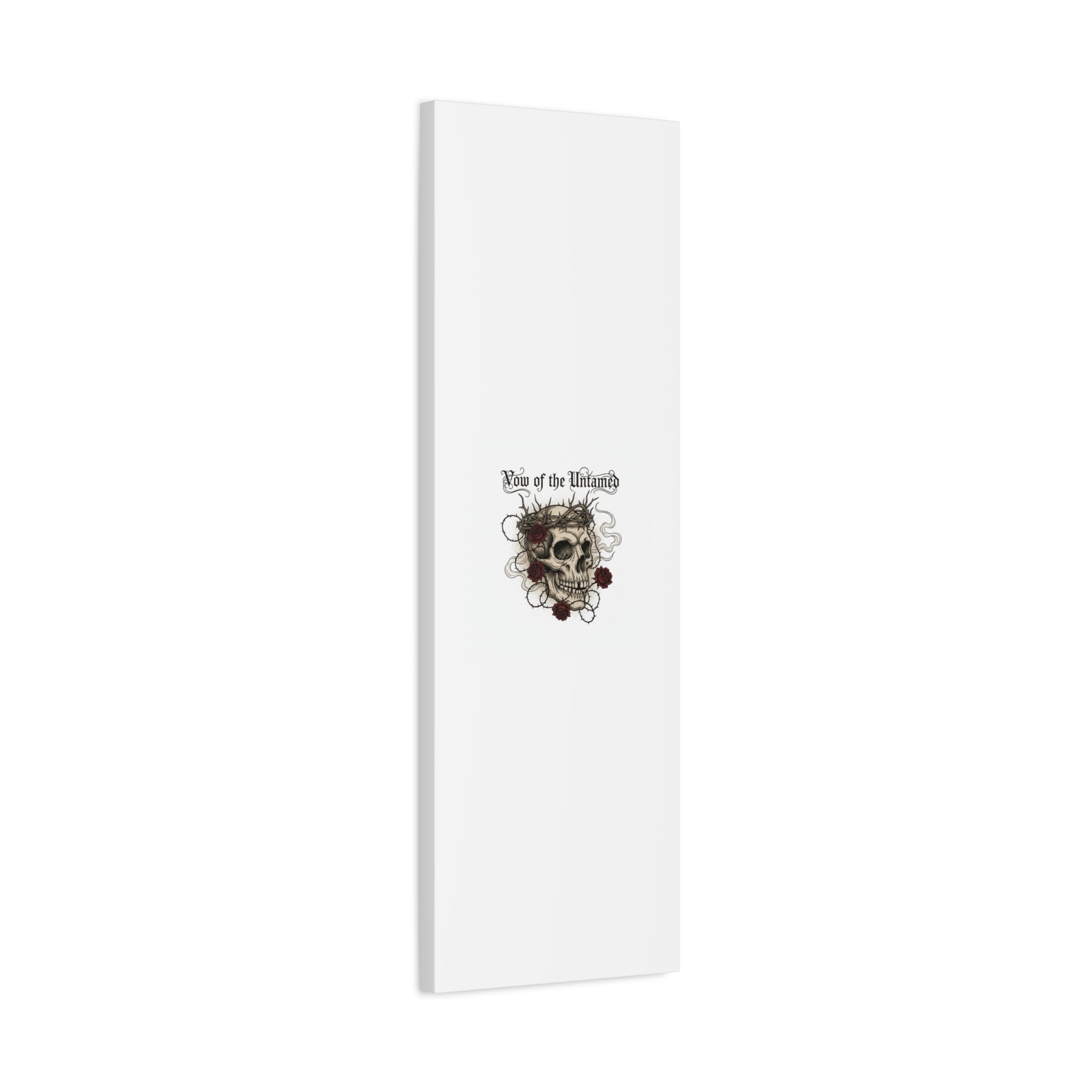 Vow of the Untamed Skull Canvas | western skull art, gothic Americana