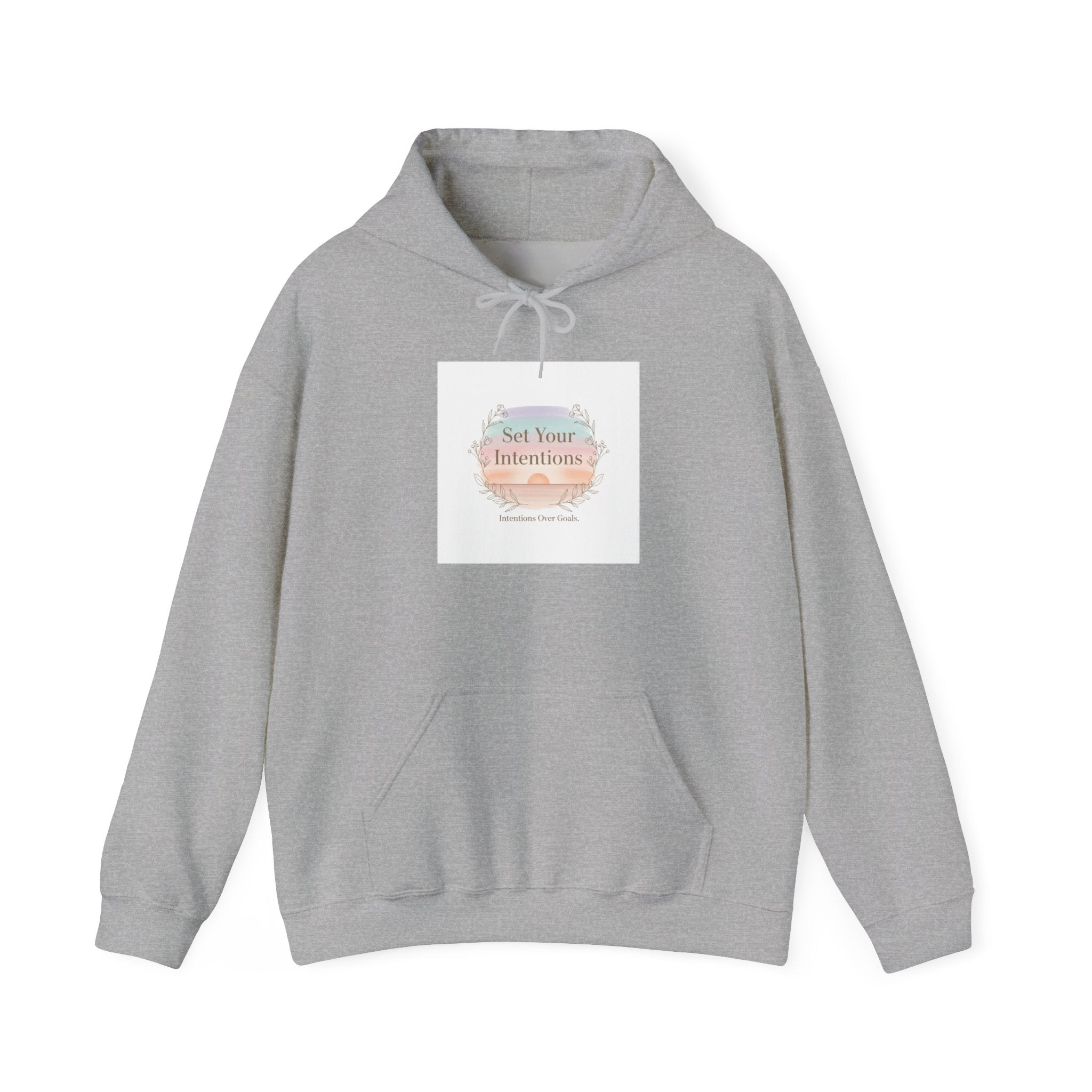 Gentle Intentions Hoodie | intention sticker, mindful goal shirt