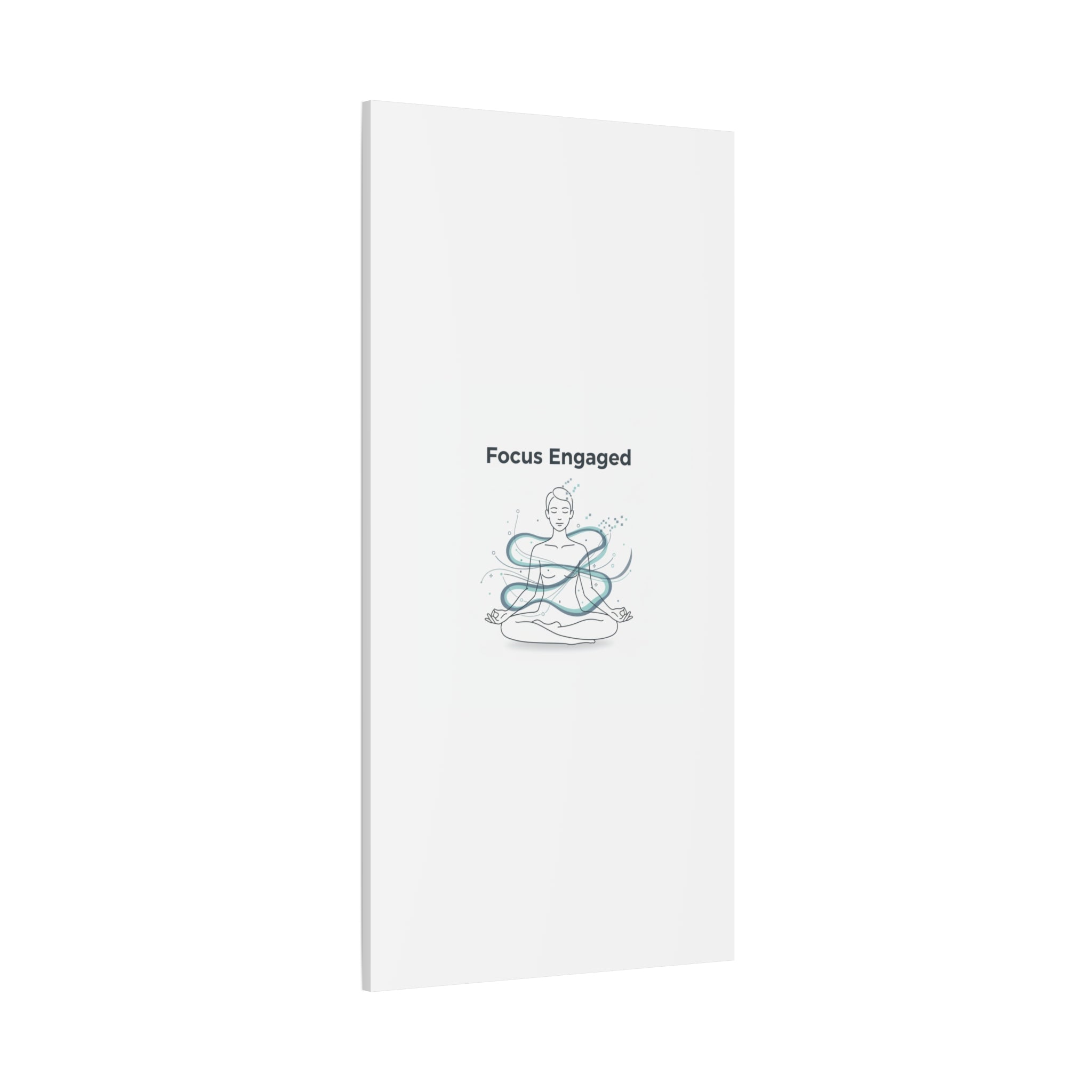 Focus Engaged Canvas, flow state poster | productivity art, ADHD merch
