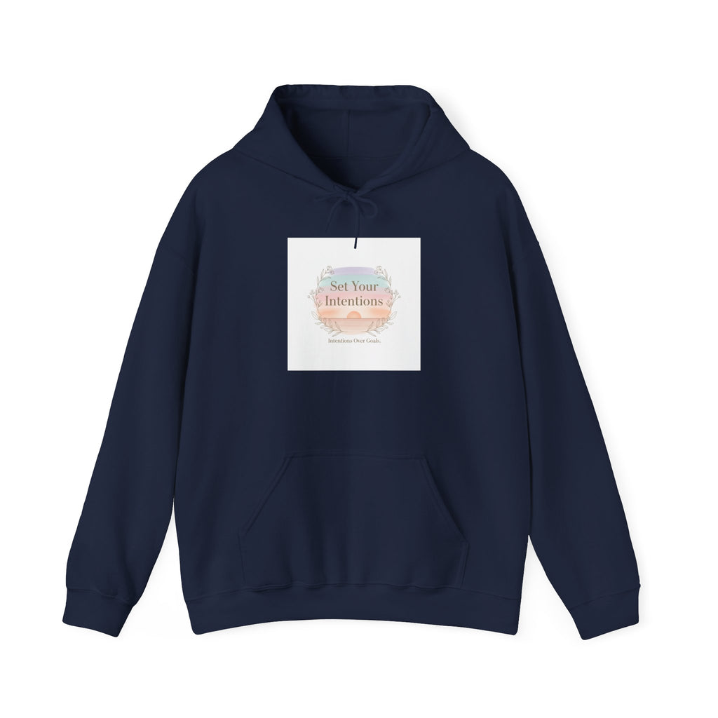Gentle Intentions Hoodie | intention sticker, mindful goal shirt