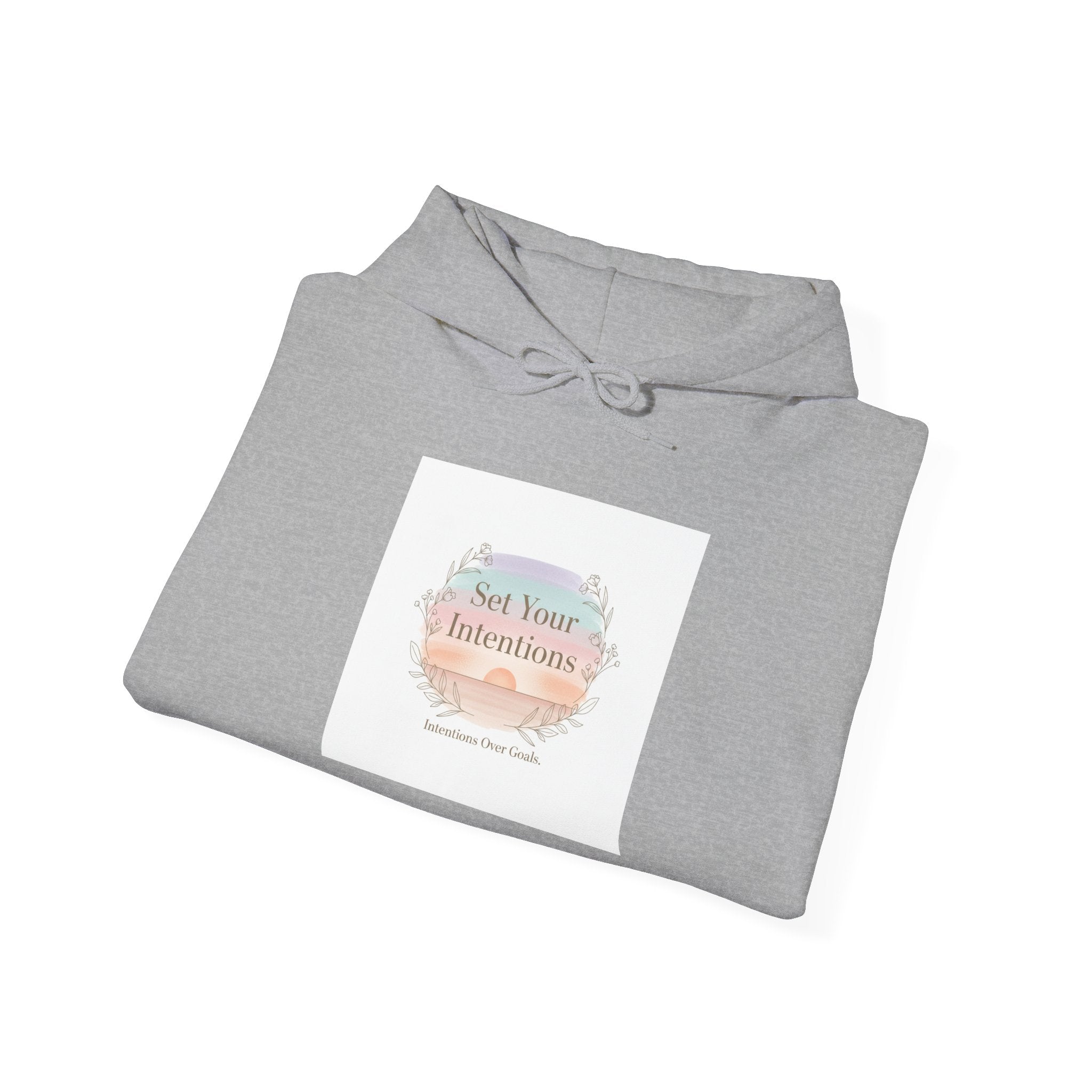 Gentle Intentions Hoodie | intention sticker, mindful goal shirt