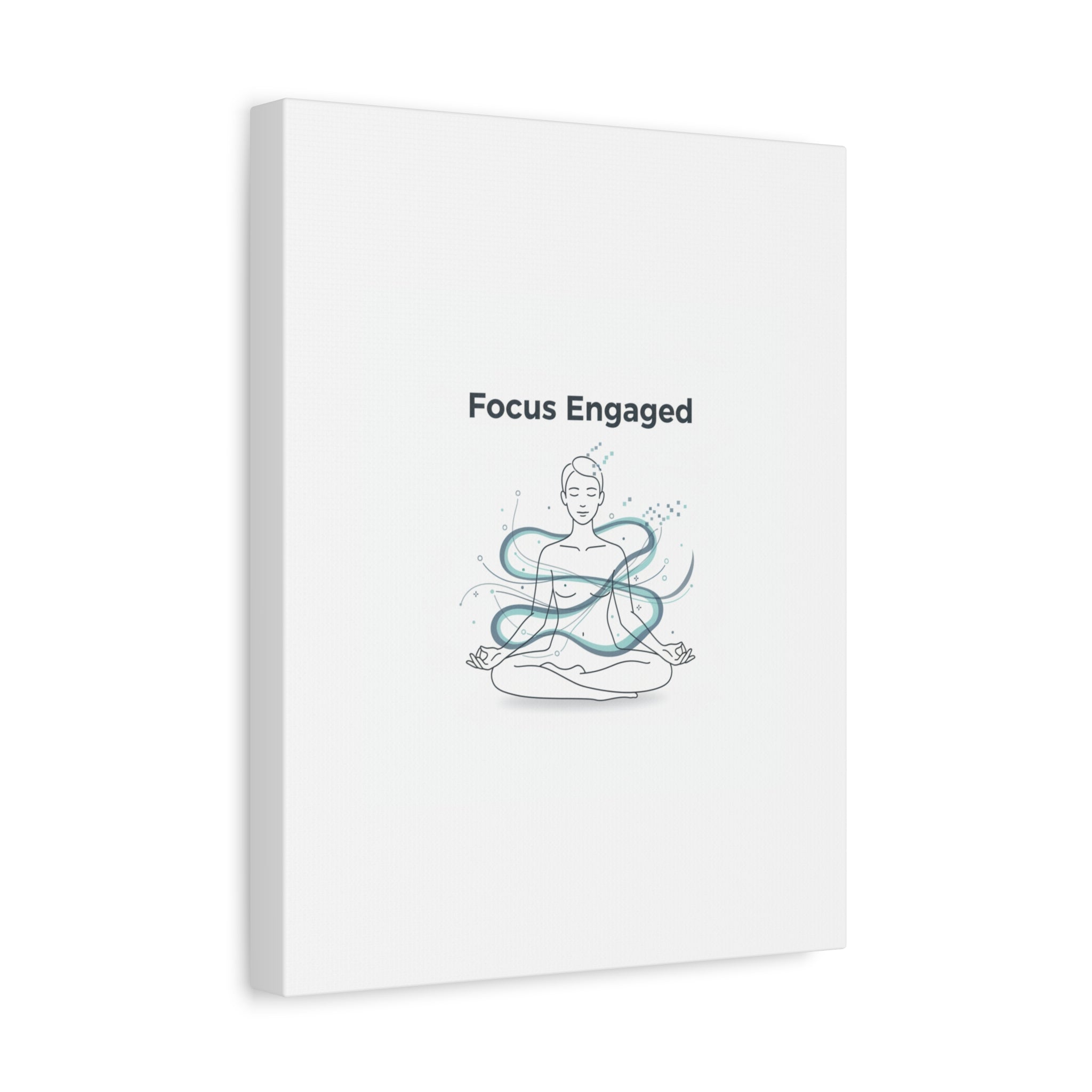 Focus Engaged Canvas, flow state poster | productivity art, ADHD merch