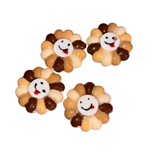 Coffee Happy Flower croc charm